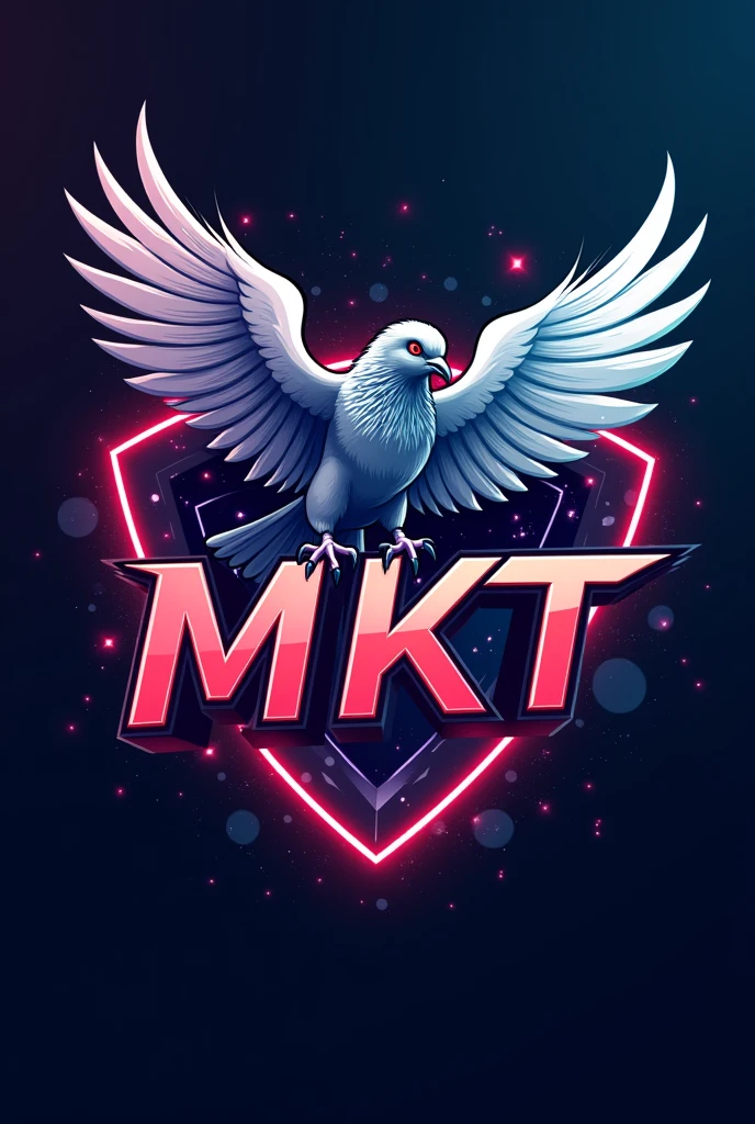 E-sports team logo with pigeon behind MKT acronym