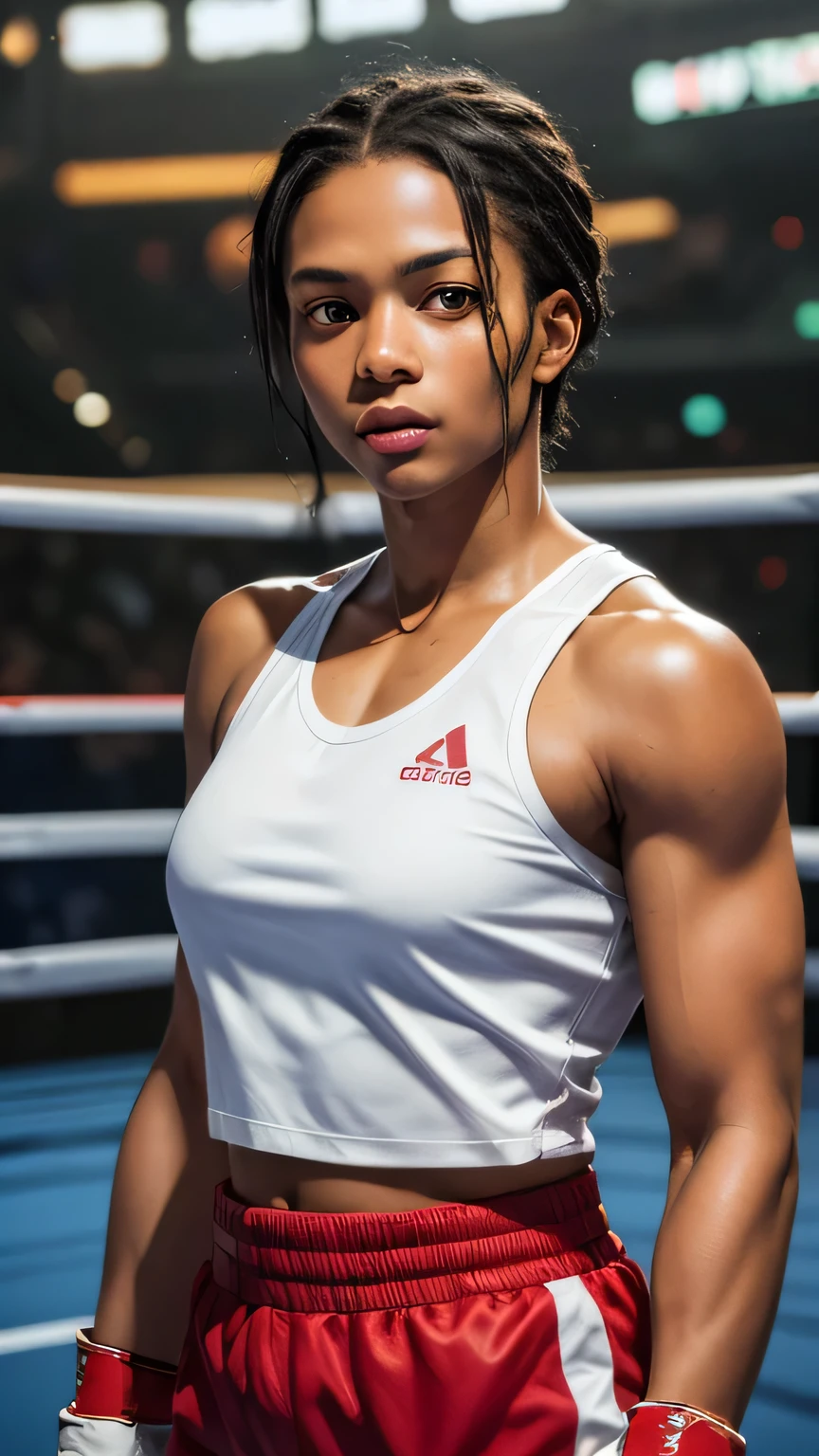 (cowboy shot, professional portrait :1.5),  
(1boy, solo), 

SFBalrog,
fighting pose, 

beautiful face, (realistic face), 
beautiful hairstyle, 
realistic eyes, beautiful detailed eyes, 
(realistic skin), beautiful skin, 
golden ratio, 

boxing gloves, blue sleeveless t-shirt, blue shorts, 

(photorealistic, RAW photo : 1.4), 
(masterpiece, best quality:1.5), 
absurdres, attractive, 
ultra high res, ultra realistic, highly detailed, 

boxing arena,

