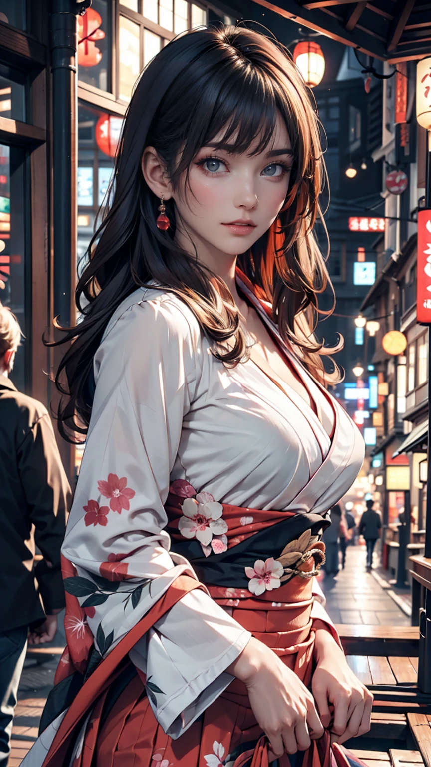 woman,Japanese,Blue Shirt,No sleeve,Realistic details, High resolution,Bokeh,Excellent details