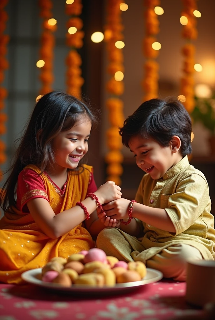 Rakshabandhan festival little brother and. Sister
