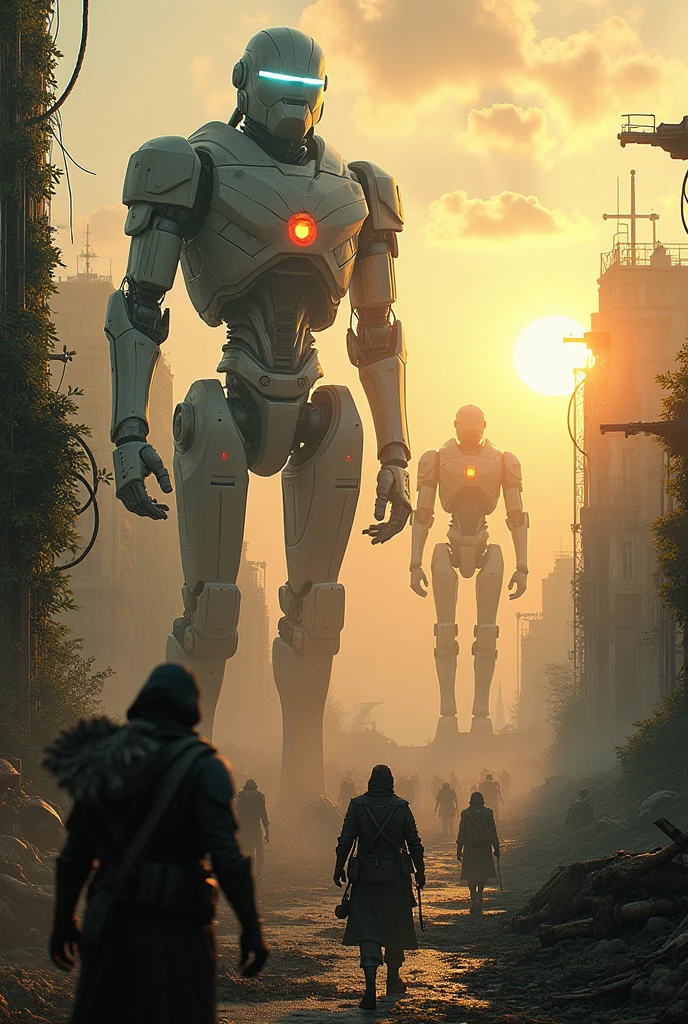 Robots rule the world but humans try to take revenge and take back the world. Humans only have a normal IQ of 100.