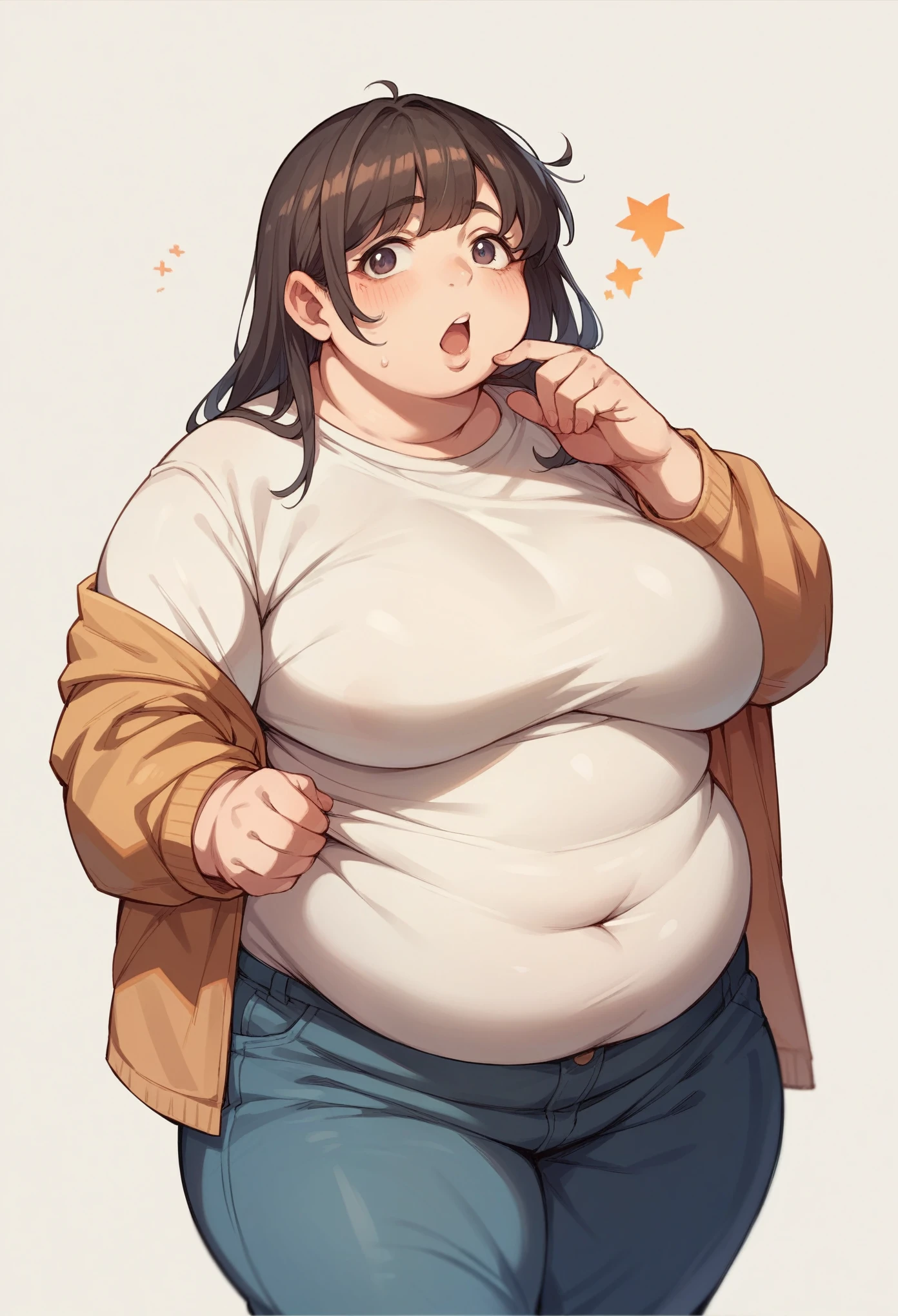 anime、woman、Obesity