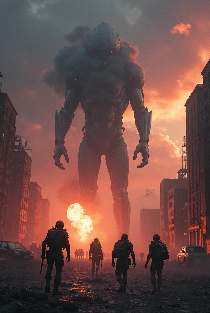 Humans waged war against an alien that had 1 trillion IQs and humans had only a normal 100 IQ. Humans tried to take back the Earth and took revenge and succeeded in getting the Earth back.