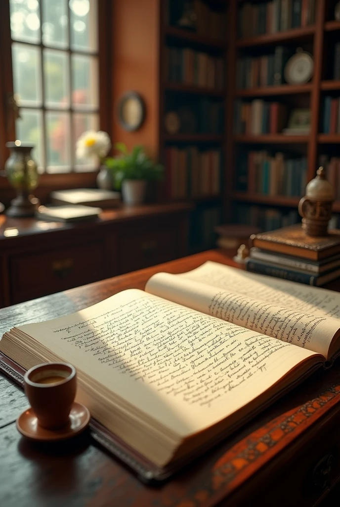 Complete manuscript in young women hand