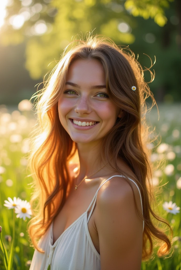 Young women with smile on her face 