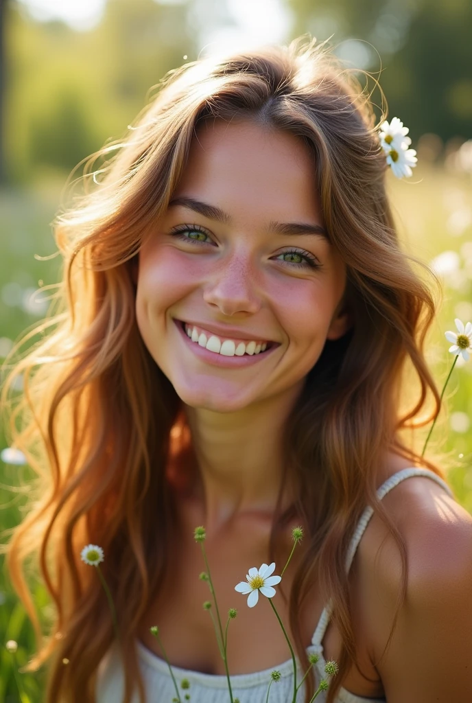 Young women with smile on her face 