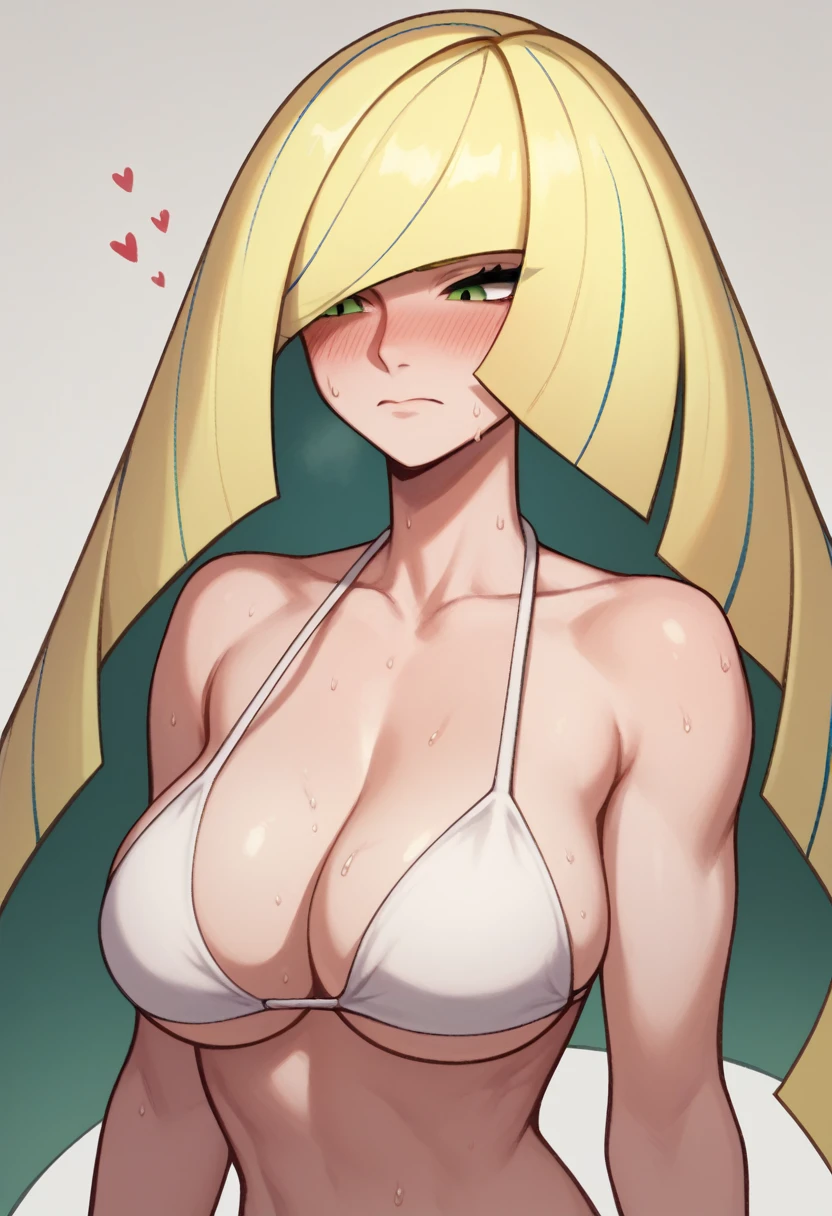 Huge breasts、Long chest、Saggy breasts、blush、Sweat、In the heat、Pokemon Lusamine, Blonde, Green Eyes, Hair on one eye, Long Hair, Multicolored Hair, Striped Hair, very Long Hair,、(The whole body is visible)、NUDE、Ohogao, Watery eye, Drooling, Half-closed eyes, trembling, Roll your eyes
{Highest quality}, {so beautiful}, {Very detailed}, {Best illustrations},Sex,Normal position