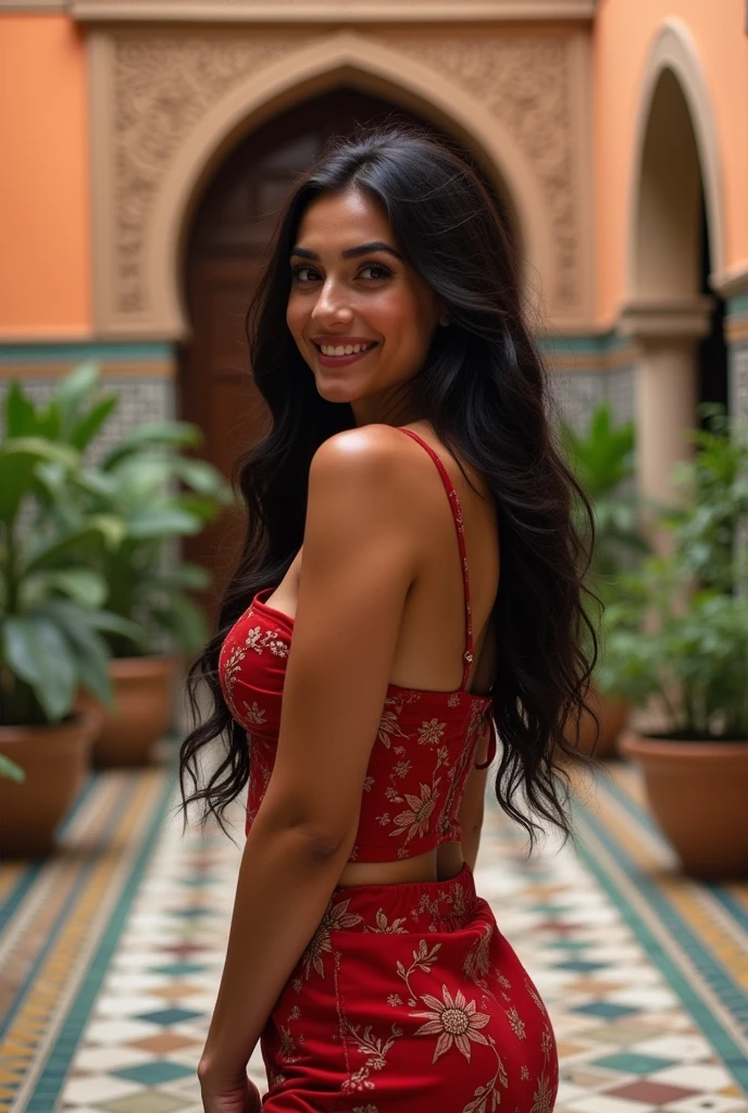 Busty girl with big boobs with bright skintone nude arab girl