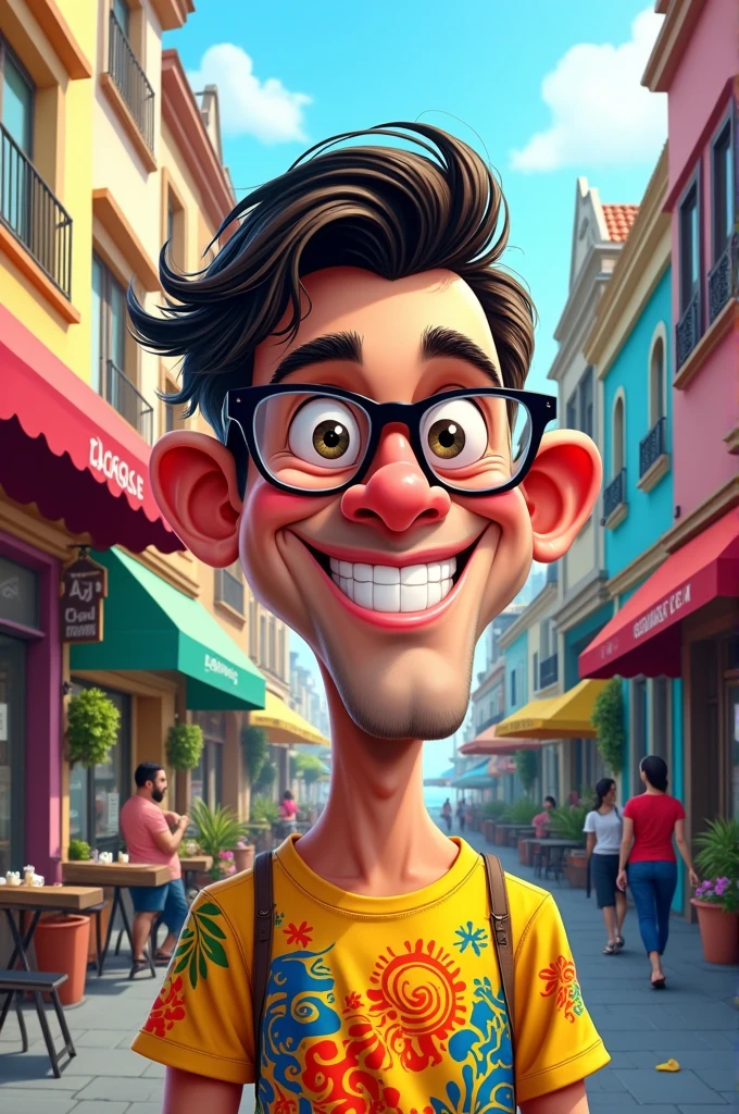Derek Esquibel caricature
