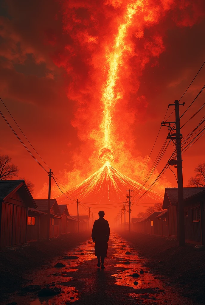 A meteorite hit、The world is coming to an end。The space is red hot、Gunma Prefecture is scattered all around。people々They worship the world and Gunma Prefecture。