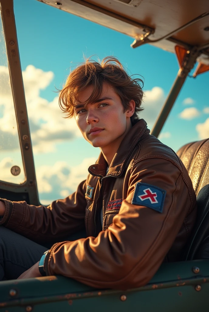 Young pilot