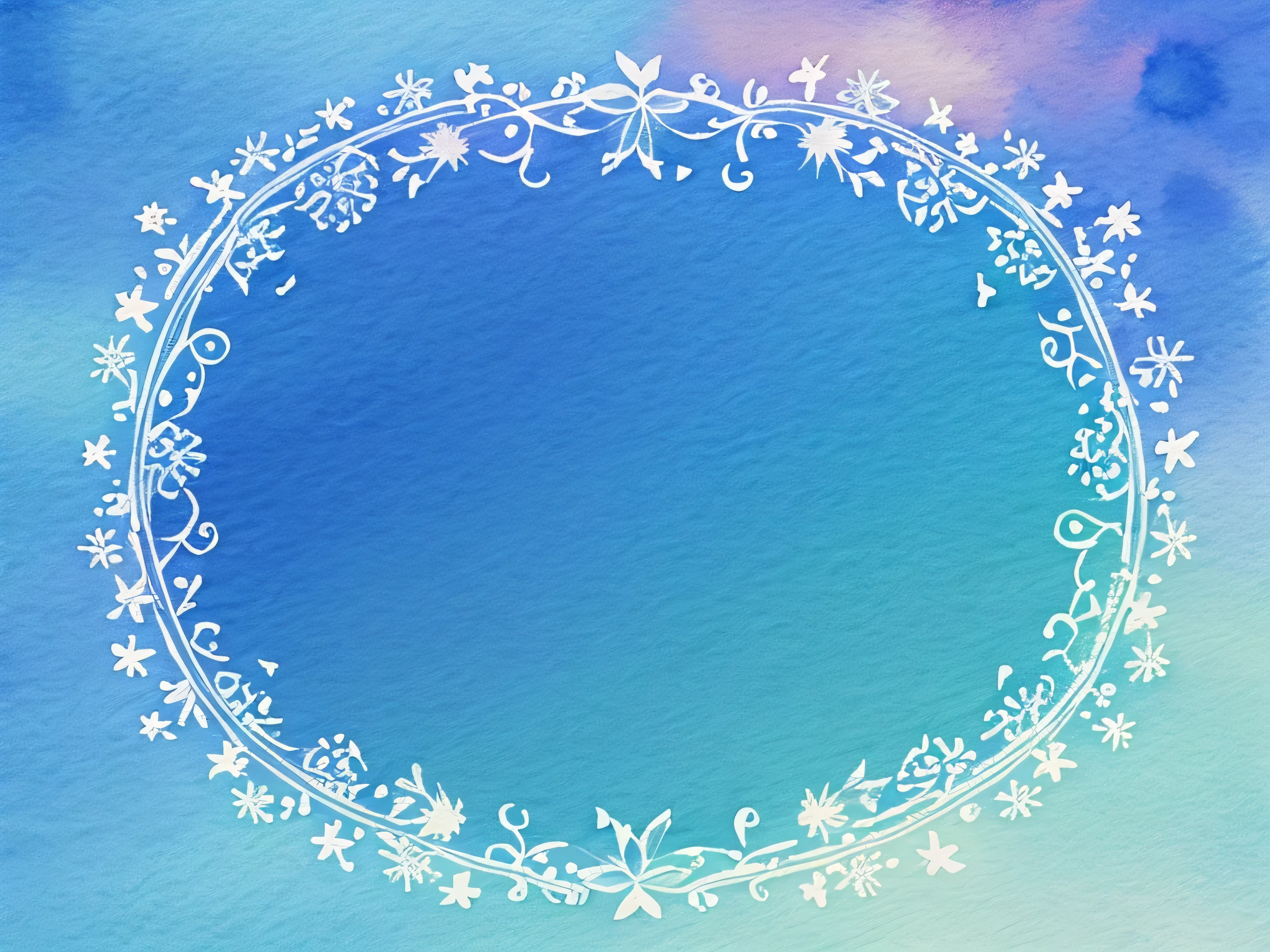 Watercolor background of fireworks Background frame Japanese style Japanese pattern Fireworks Watercolor Wallpaper Texture Hand-drawn Illustration Gradient Fantastic Light blue background pale mist Blur