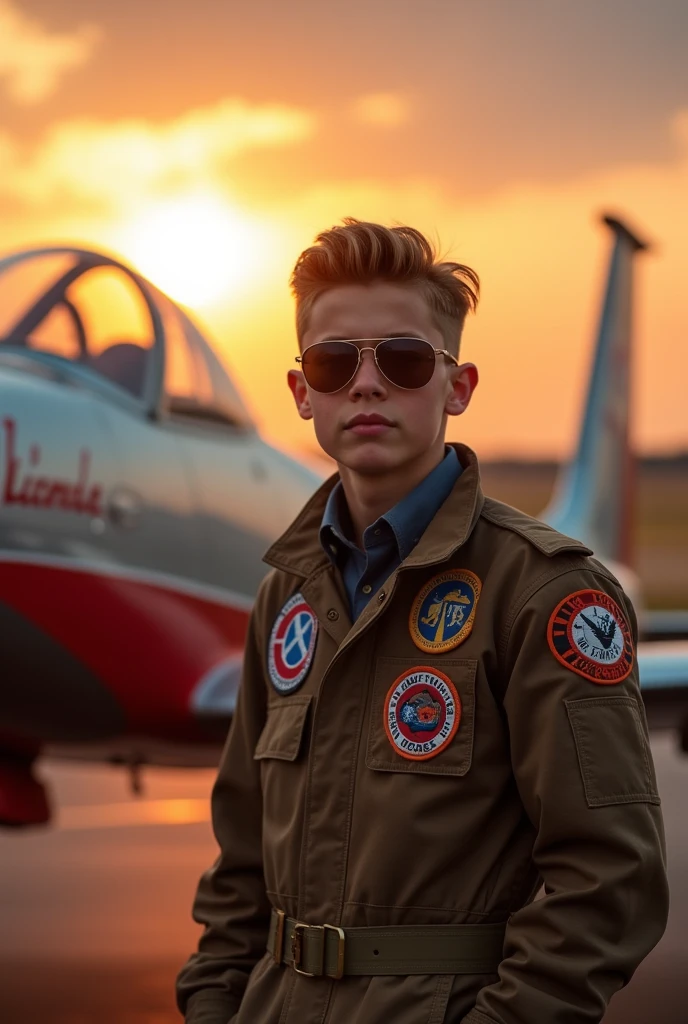 Young pilot
