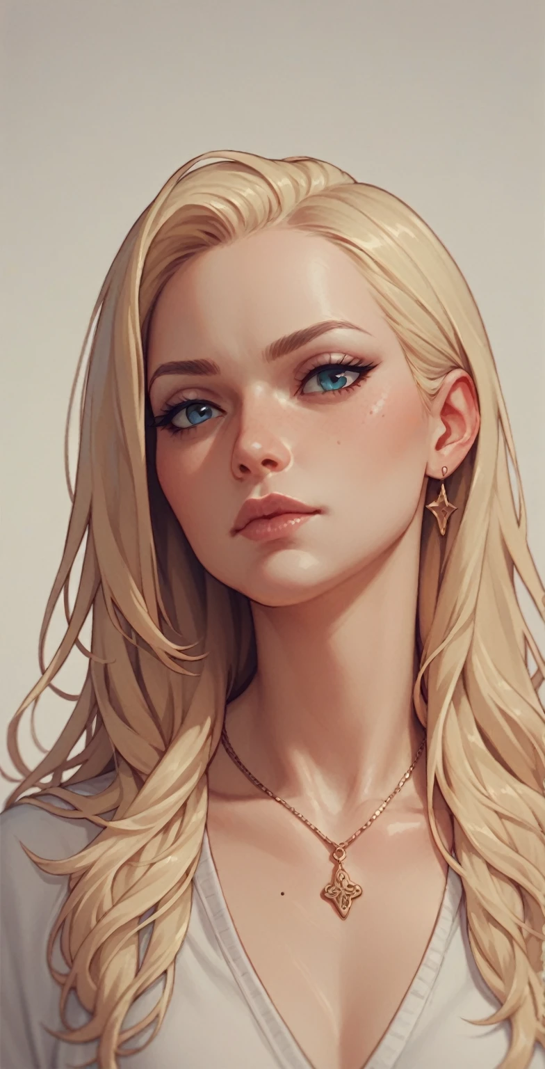 A blonde girl