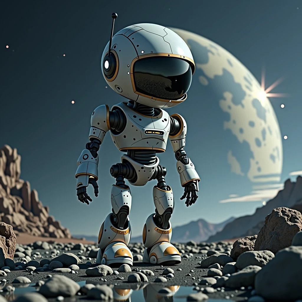 A robot lost in space