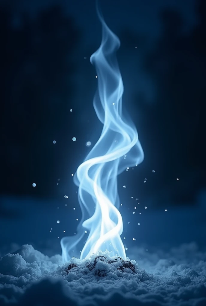 White dazzling flame