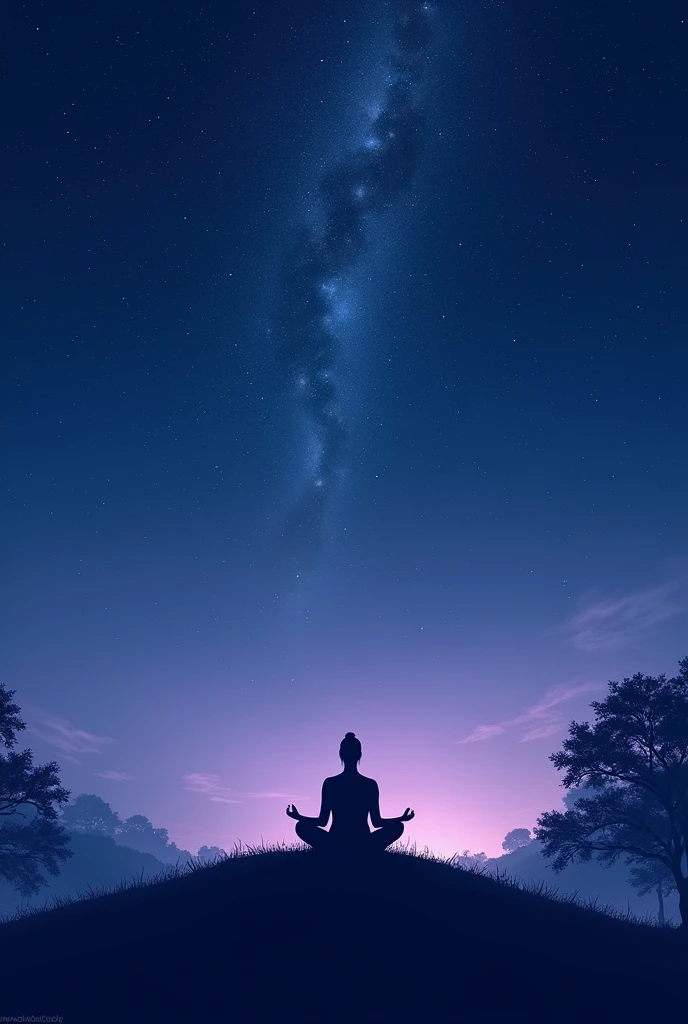 night　Starry Sky　Calming the mind　meditation