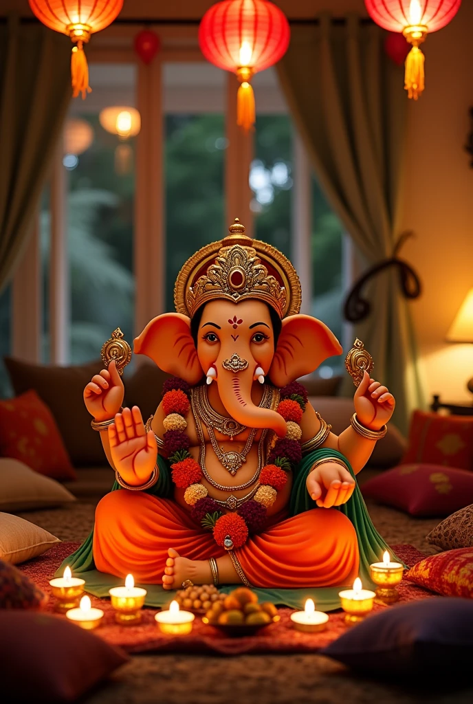 Ganapati makar in home