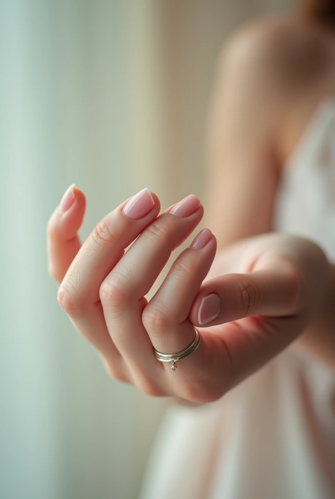 only hand shown. with no index finger and thumb