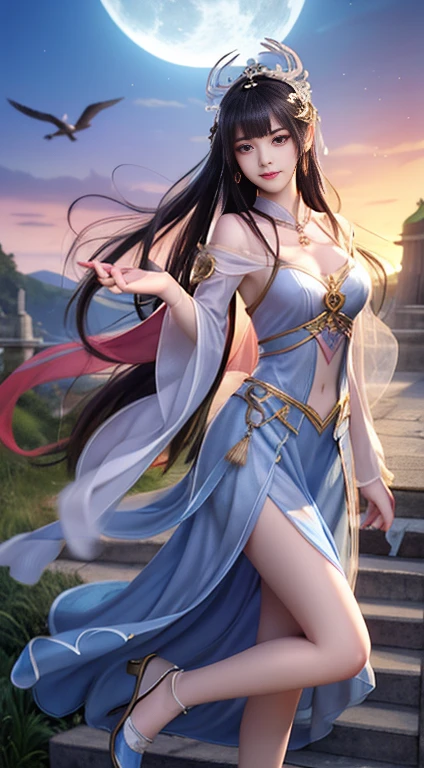 moonlight的风景,Unique ancient costume goddess。Her gorgeous outfit sparkles,The skirt flutters in the breeze,It looks elegant and dynamic。Her eyes are full of playfulness,As if blending into this peaceful nature。
Fashion goddess wearing a pair of stylish high heels.,it seems incompatible with her elegant temperament,But it adds a touch of mystery and sexiness invisibly。。Her feet stepped on the bluestone,It's like dancing on the ground,Every step is full of elegance。
moonlight,The scenery is more hazy and beautiful。,Fairy Beauty。Her behavior is playful and cute,Makes you want to get closer,Discover her inner secrets。
,Ancient goddess landscape painting。She smiled,Kinetic,Everything is poetic,it'intoxicating,unable to escape。,,,white skirt,,sit on the floor,,front,white high heels,,Beautiful ass,showing genitals,No pants