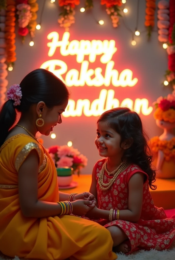 Create image give text fitengineer in the background in bold font with light colour and Also a Happy Raksha Bandhan