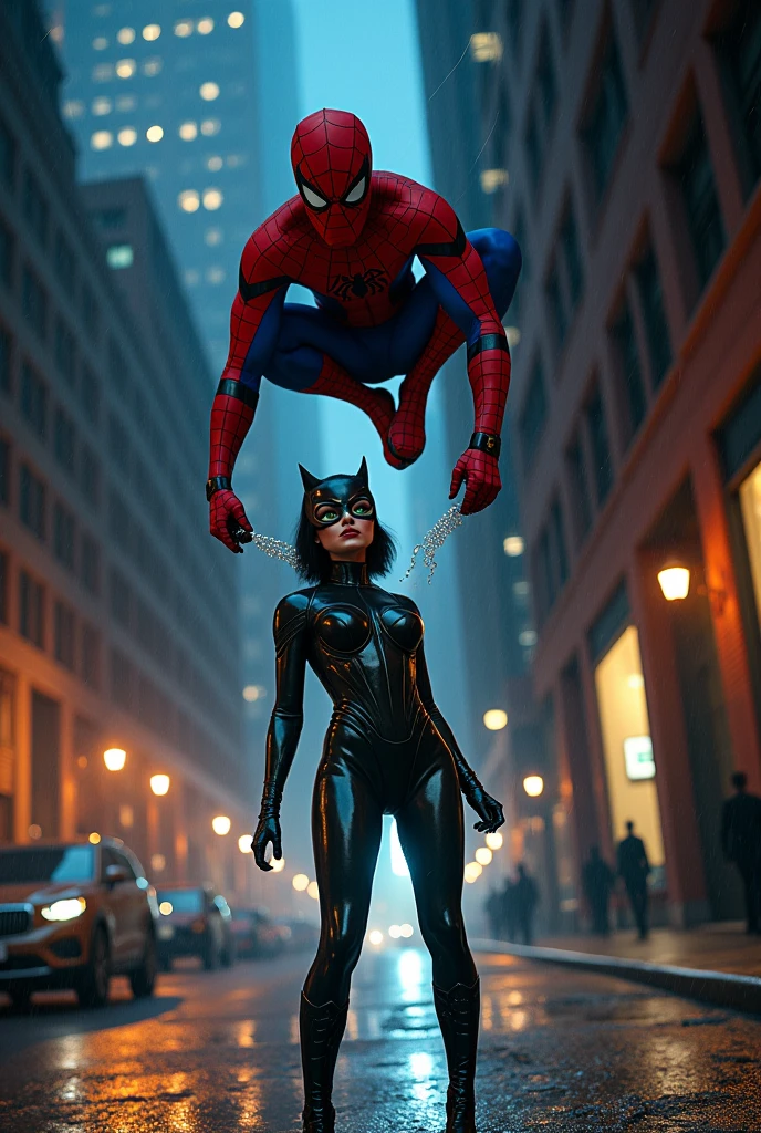 Spider-Man and Catwoman