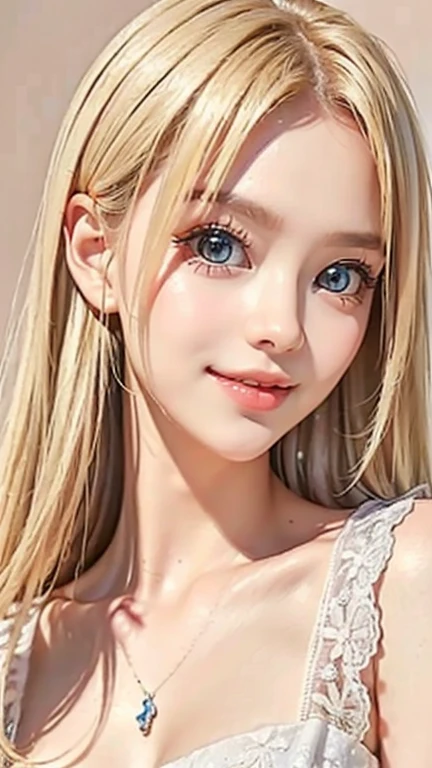 ((Highest quality, 8k, masterpiece: 1.3)), ((One person:1.5)), slim: 1.3, Casual Hairstyles, (), Very beautiful face, Delicate eyes, double eyelid, smile, (, Dancing、Blonde、Beautiful dress, waiting for the start.