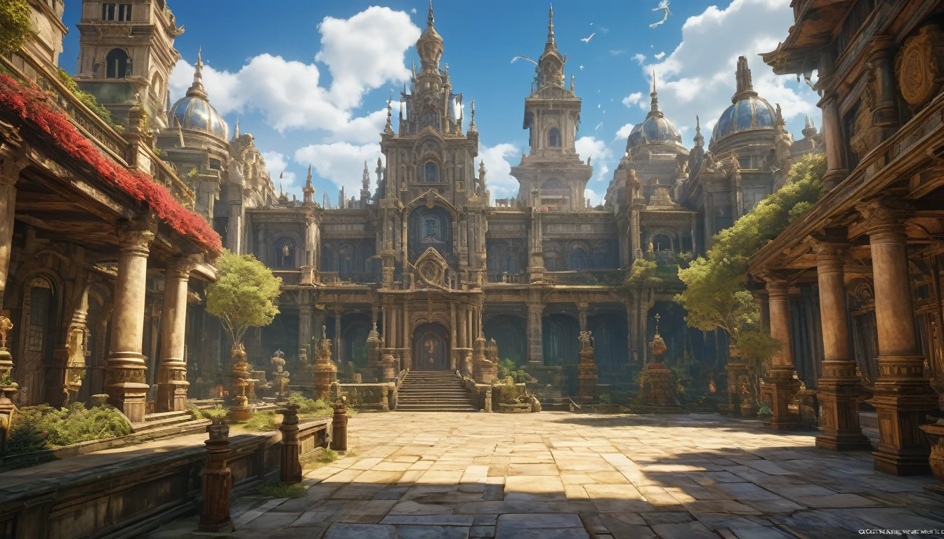 (Arthur Rackham style), (detailed CG unity 8k wallpaper, masterpiece, best quality, ultra-detailed, HDR:1.2). ((a magic school, grandeur, from final fantasy xii)). depth of field, detailed matte painting, vibrant color, fantastical, intricate detail, splash screen, complementary colors, fantasy concept art, 8k resolution trending on Artstation Unreal Engine 5