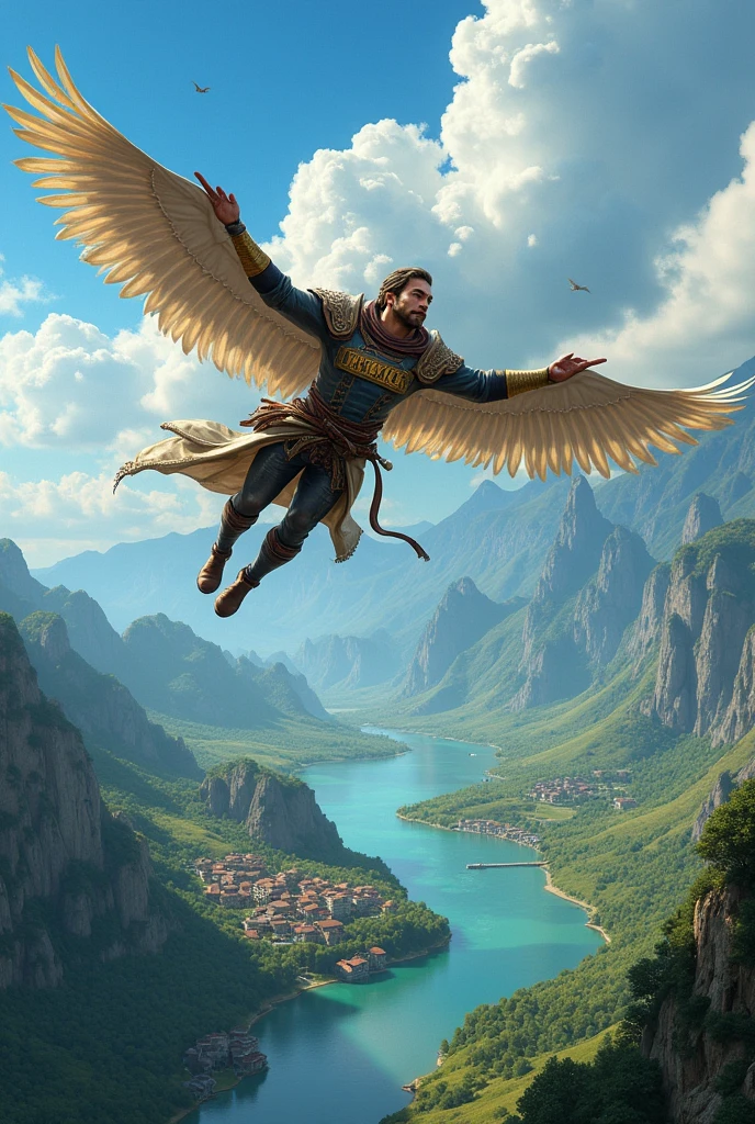A man name MRॐWICK is flying in bgmi livik map with his name on yop