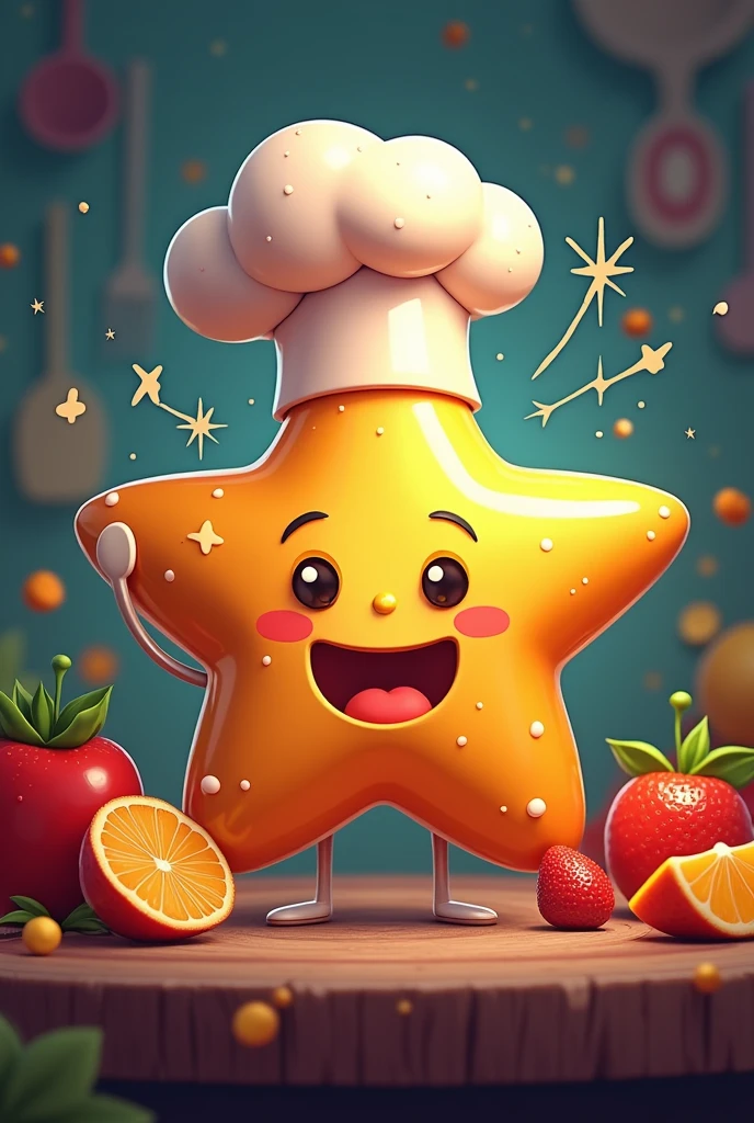 I want a logo for food blog named as "Asmr Food Star"