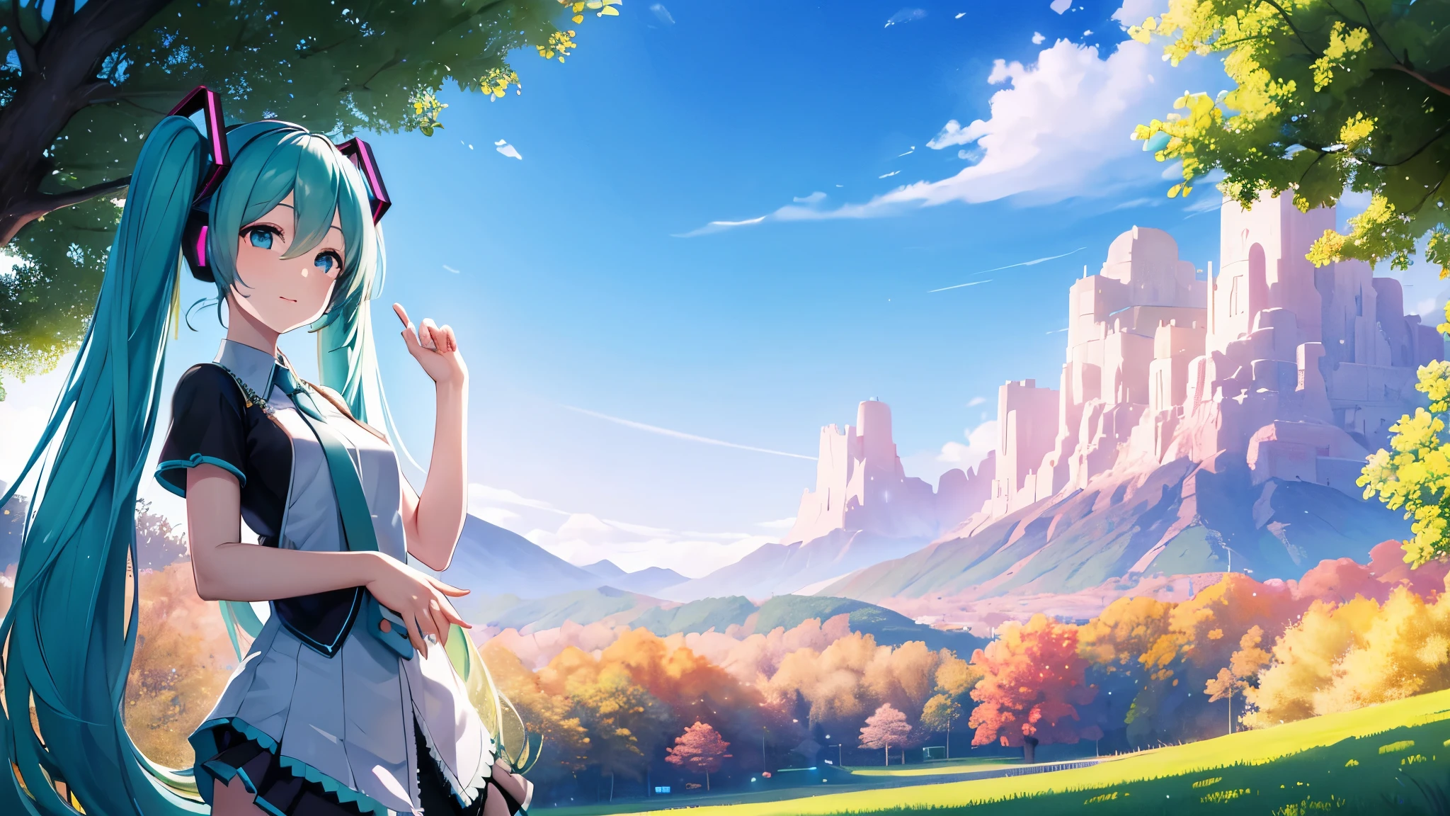 in beautiful nature、Mysterious World、Hatsune Miku