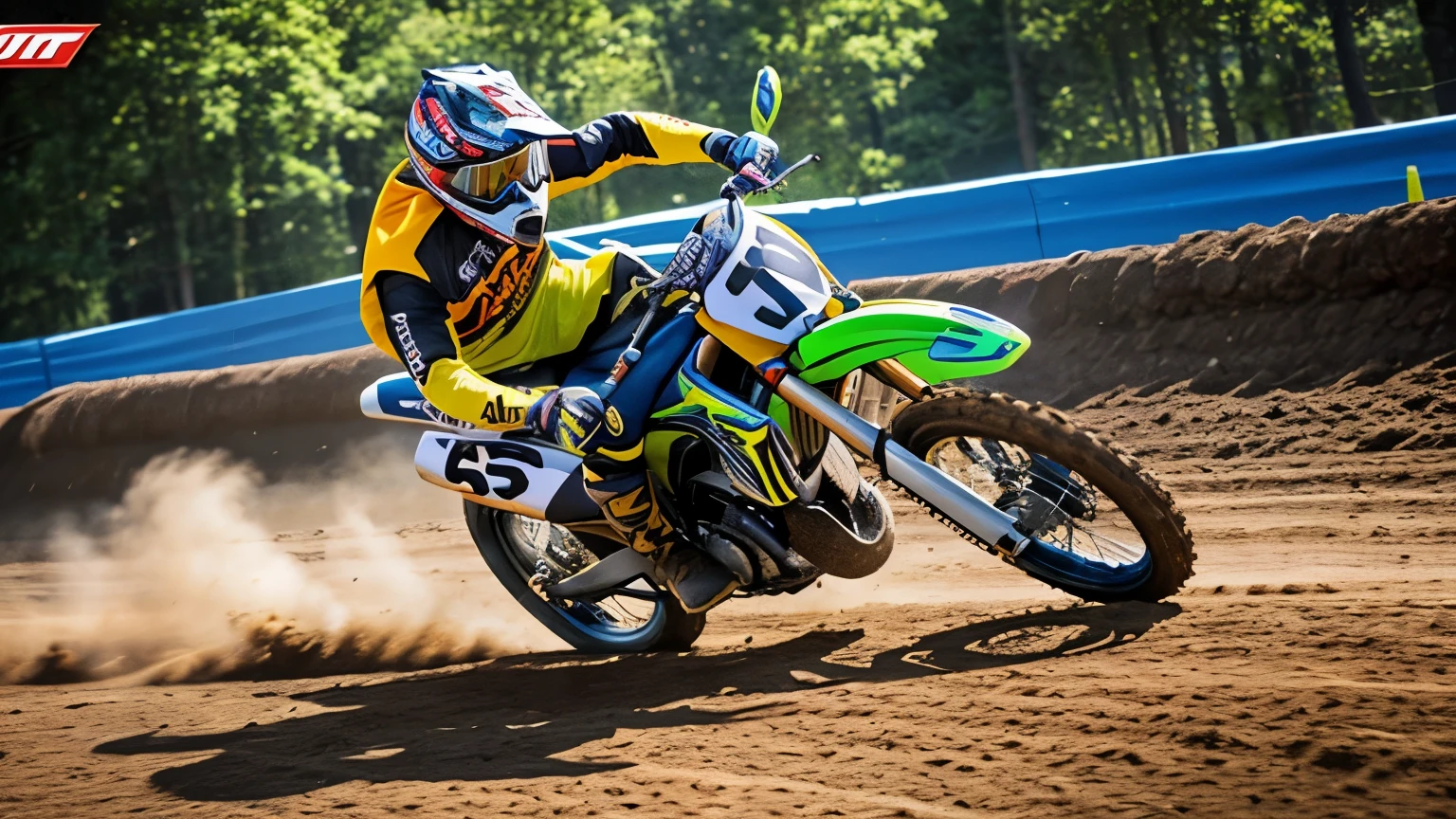 "Create a vibrant and dynamic thumbnail featuring a bold title text 'Top 5 Best Offline Bike Games!' The background should include a montage of different bike game scenes, showcasing various types of bikes in action—motocross, racing, and stunt bikes. Include eye-catching graphics like speed lines or motion blur to convey excitement. Use bright, contrasting colors like red, yellow, and blue to make the thumbnail pop. Add a small offline icon (like a disconnected Wi-Fi symbol) in one corner to emphasize that these games don't require internet."