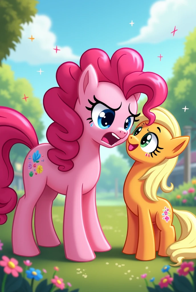 Pinkie Pie GIF:*Crying Crying Crying* and Fluttershy:Oh No! li's Okay li's Okay!