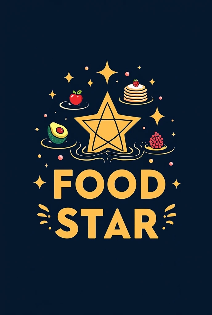 I want a logo for YouTube food blog named as "Asmr Food Star"
