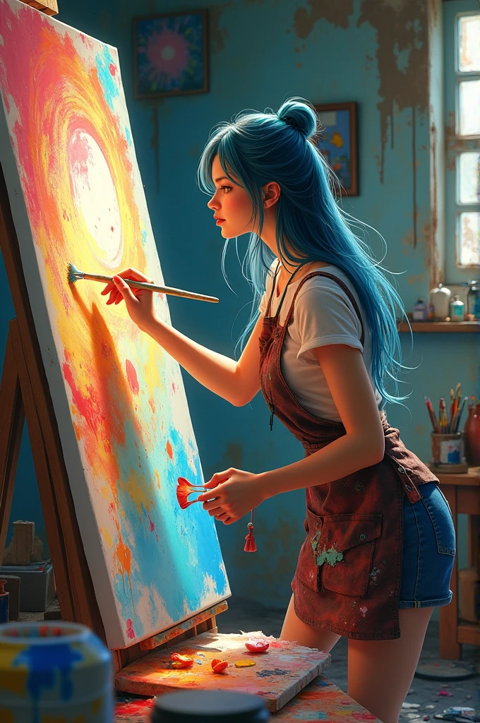 create an art that shows expression through art 