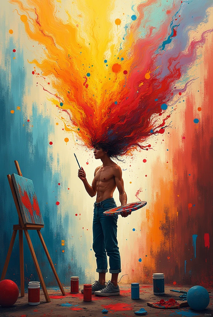 create a poster that shows expression through art