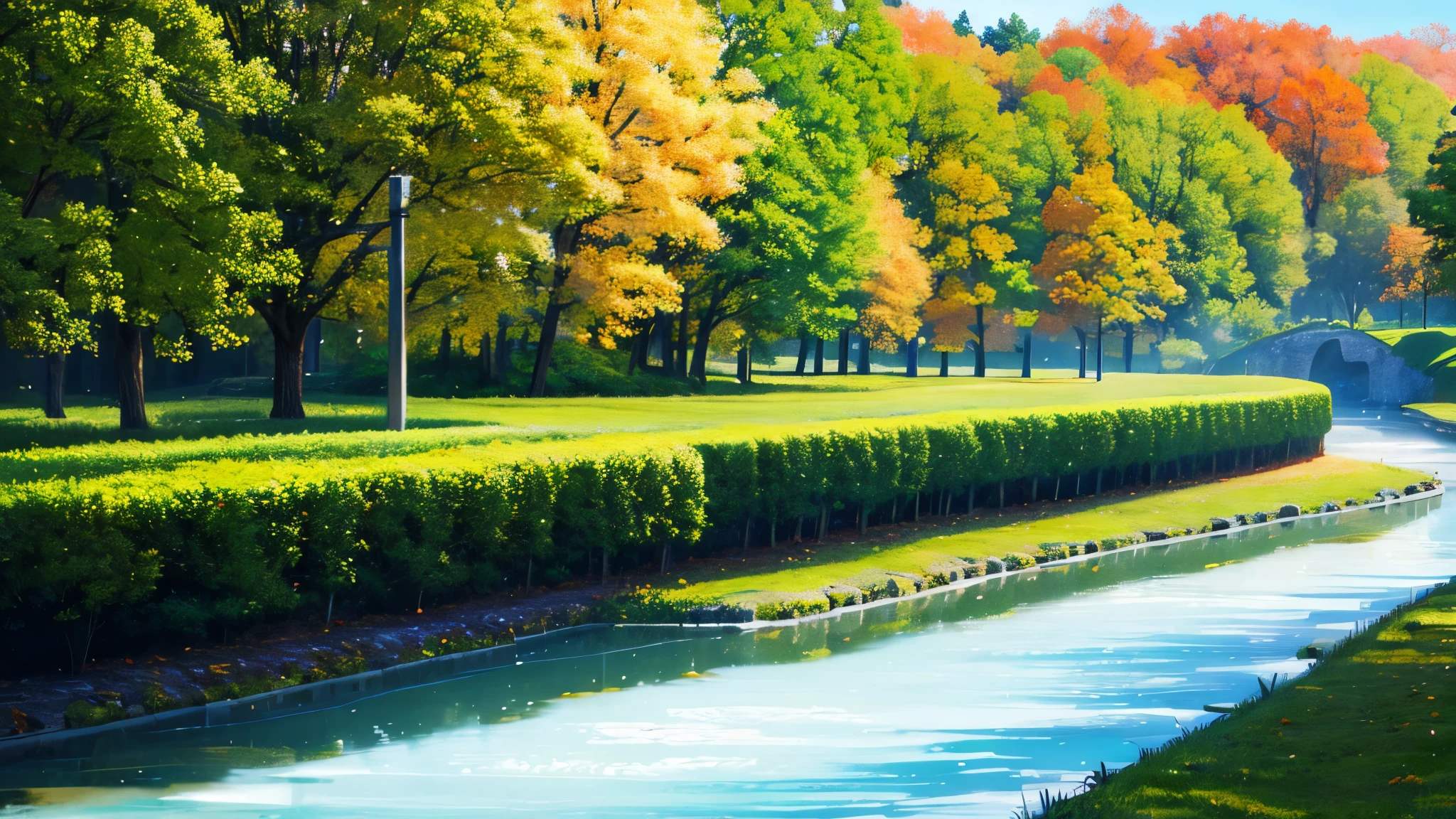 A scenery where you can see all four seasons, spring, summer, autumn, and winter, at a glance.、Hatsune Miku
