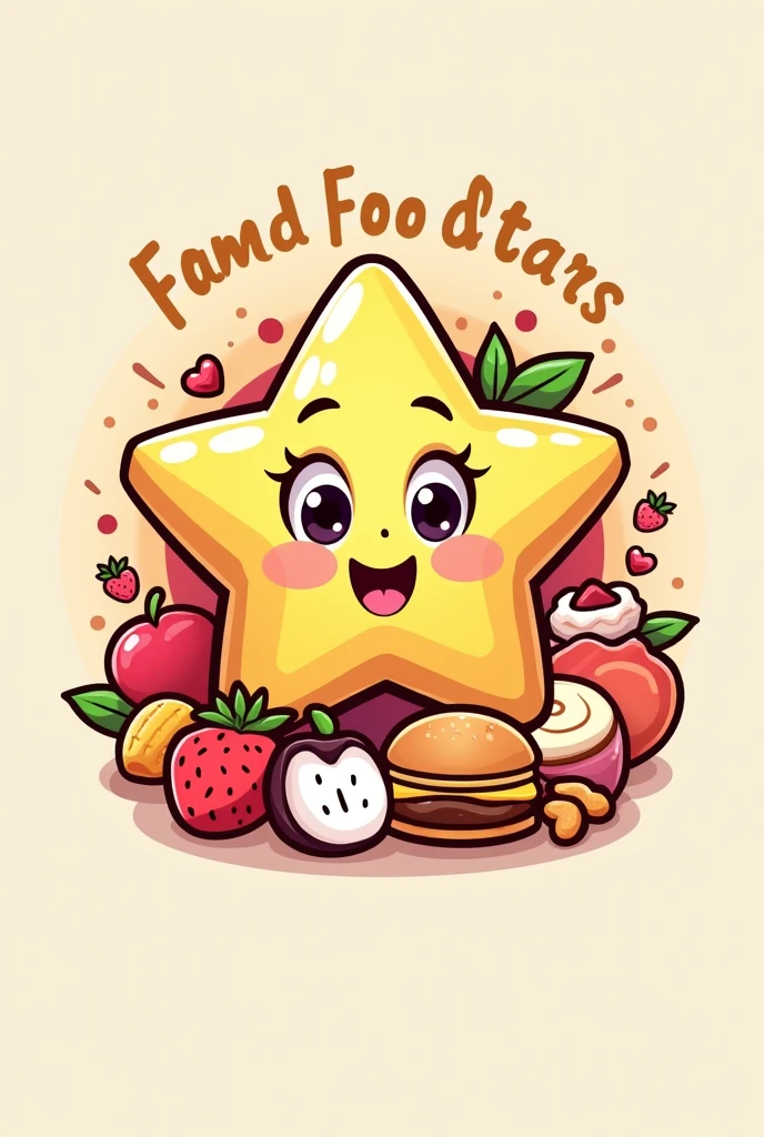 I want a logo for YouTube food blog named as "Asmr Food Star"