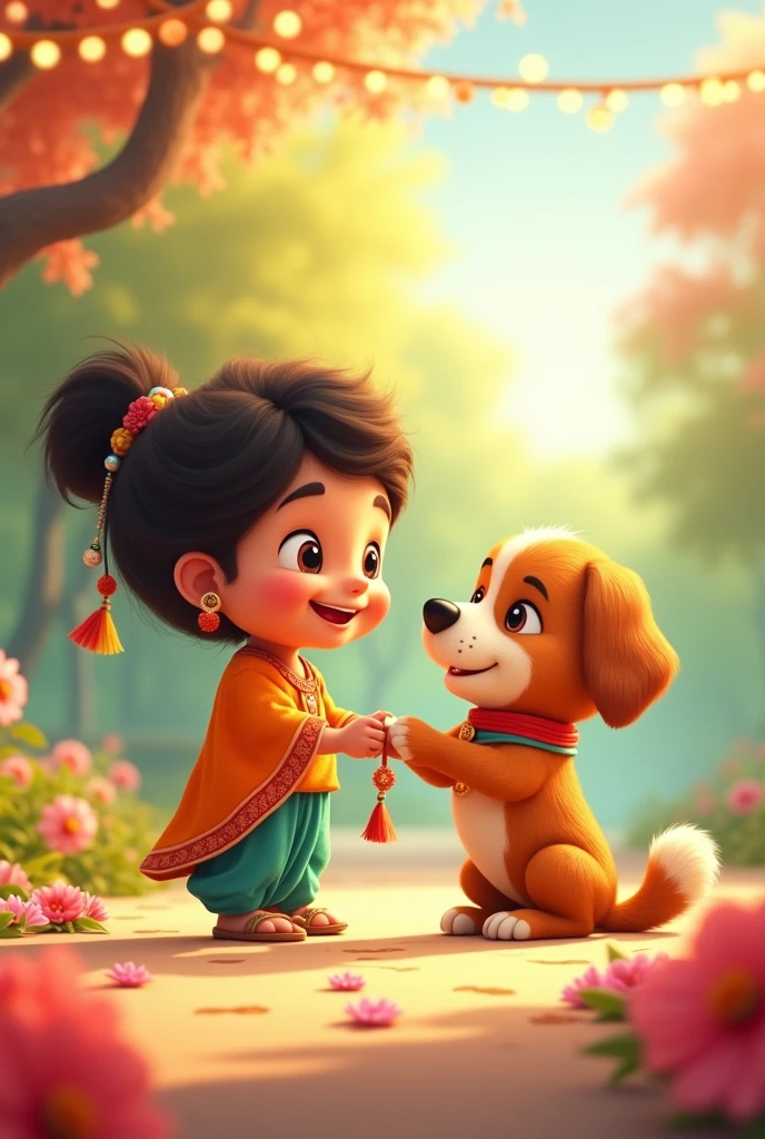 Make a special raksha bandhan heading animated instagram post for a page which is related to dog protection and safety

