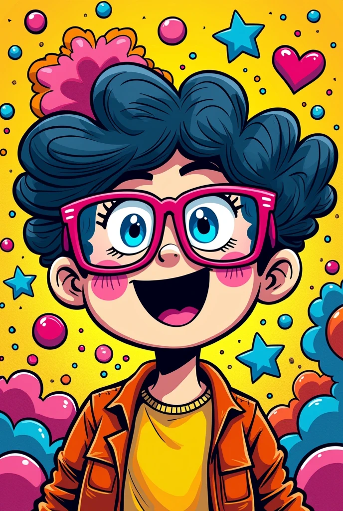 Create me a doodle pop art but can easily be paint