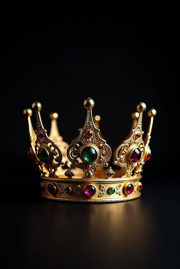 Crown with black background