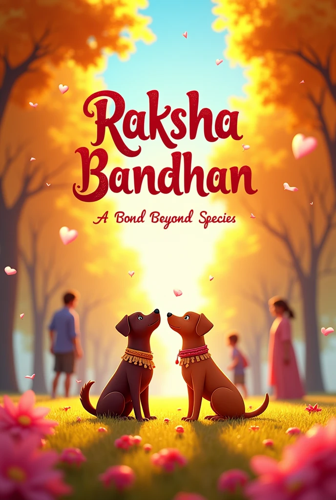 1. Make a "Raksha Bandhan" heading animated instagram post for a page which is related to dog protection and safety
2. Give a sub heading: a bond beyond species