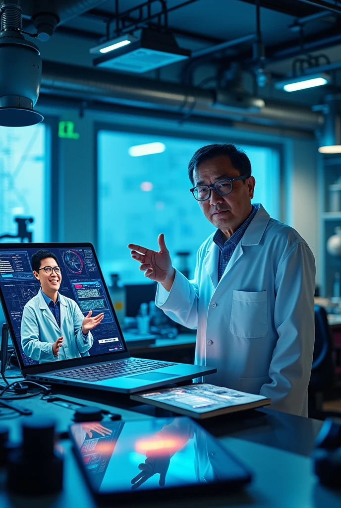 i want a poster that shows gadgets with better quality screens and filipino scientist gregorio zara in the screens