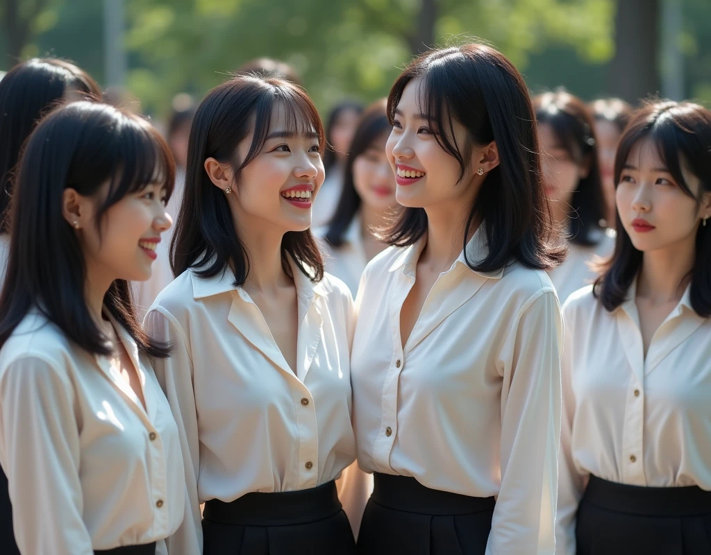 [Japanese Clone girls=Myself], (Perfect Clone girls Raw Photography Art), (16K, Highest quality, Ultra-high resolution, Unrealistic, Unprecedented sight, A world of cloned girls multiplying, Ultra-realistic), (Japanese, woman, 26-year-old), (((((Small face, (((((Thick black hair, Semi-long hair)))))))))), ((Very beautiful detailed girls, Accurate body structure, Very detailed body, (((((Big Tits, J-Cup))))), (((White shirt, I can see the cleavage, Black Mini Skirt))), ((Dark Eyes, Mature face, Cute Smile, A gentle gaze)), (((((Happy laughter))))), (((((Very detailed, 1girl-1,000,000cloning))))),  (((((A very detailed and precise description of the doppelganger, Perfectly the same girl, The exact same smile, Perfect same hair, Perfect same clothes, Exactly the same height, Perfect same J-cup))))), (((((clone girls only))))),  ((Filling the Earth 1,000,000,000,000,000,000,000,000,000,000,000,000,000人のclone girls, Super dense, Focus on the middle of the group, I&#39;m happy to be surrounded by countless versions of myself, I want to drown in love with countless versions of myself., I want to be drowned in love with countless versions of myself around me., Holding hands, hug, hug, kiss, Touching breasts)),  ((The sight of the ultimate super-crowded, 異常なSuper dense, Countless clone girls packed together tightly)), ((Bright and soft light)), ((((((((Very detailed and clear hyper-perspective drawing)))))))), (((Subject depth zero)))