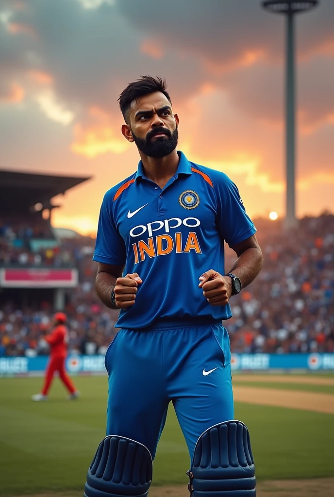 Virat kohli angry on pitch