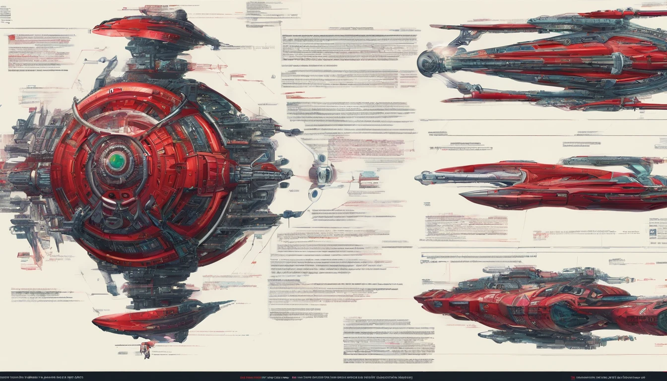 A starship of Royalpunk style,very intricate details, aesthetic.The ship is adorned + gold royalistic ambiance, crimson red gears, levers, exact patterns, contrasting + its metallic crimson body.Background has stars, ships, & gigantic Earth-type planet.750k UHD 4D. Styles of Steven Spielberg, Harlan Ellison.Hyperrealistic, mid shot, color depth.