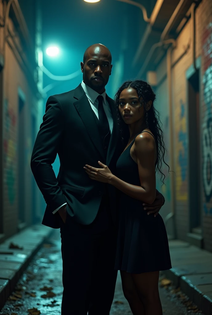 A handsome black mafia wikidnapping black girl