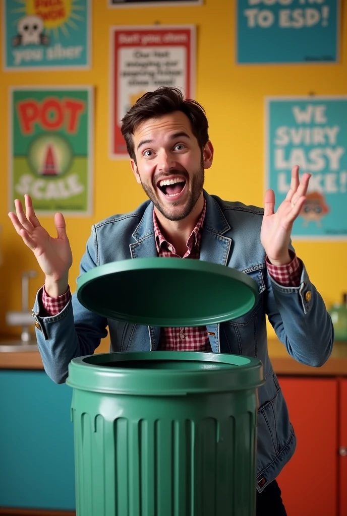 Hey, everyone! Welcome back to our channel. Today, we're going to tackle a seemingly boring topic but trust us, it's way more interesting than you think. We're gonna talk about the art of opening a trash can lid. Now, you might be thinking, "Why would I want to know how to open a trash can lid?" Let's face it sometimes things can get messy and we all need to know how to handle a little bit of trash. Besides, it's a great way to teach your ???? about responsibility and keeping the environment clean. So, let's learn how to open a trash can lid like a pro. Remember, it's all just using the right technique and a little elbow grease. And that's a wrap, guys! We hope you found this tutorial helpful. Don't forget to like, share and subscribe for more exciting content. Thanks for watching and we'll see you in the next video!