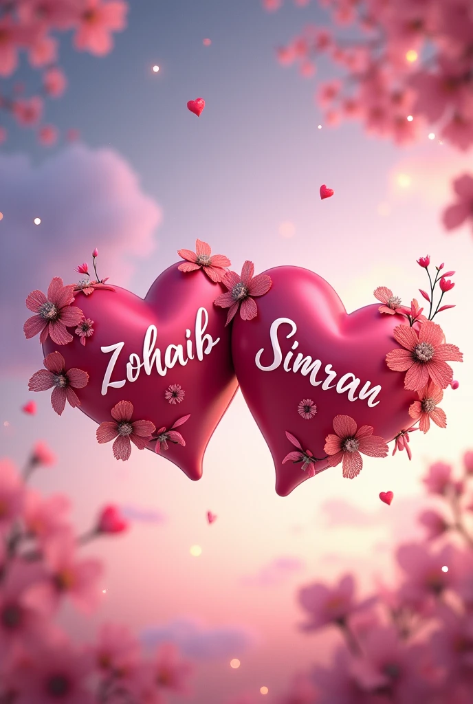 Delicate and sober heart-shaped
pendants with chain each in shiny
glass Indonesian flag, with the well-
written engraved names "Abdul Kodir " background with white
flowers HD, rendering 3d, fashion,
vibrant, photo.