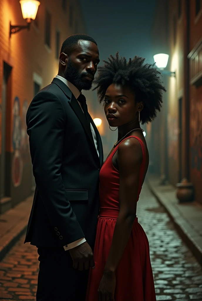 A handsome black mafia kidnapping black girl 